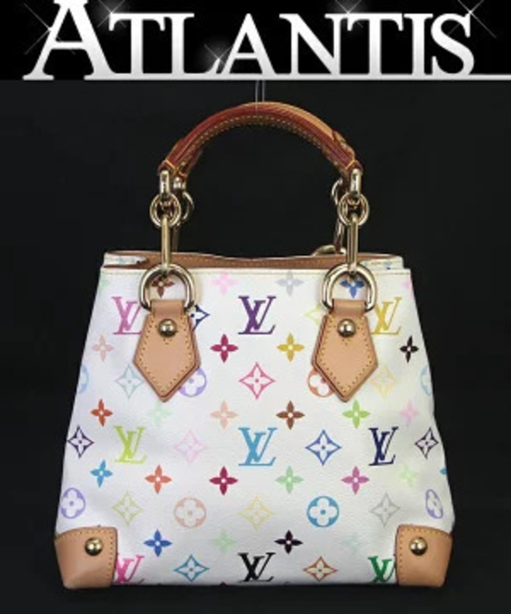 Louis Vuitton Audra Handbag Multicolor White
